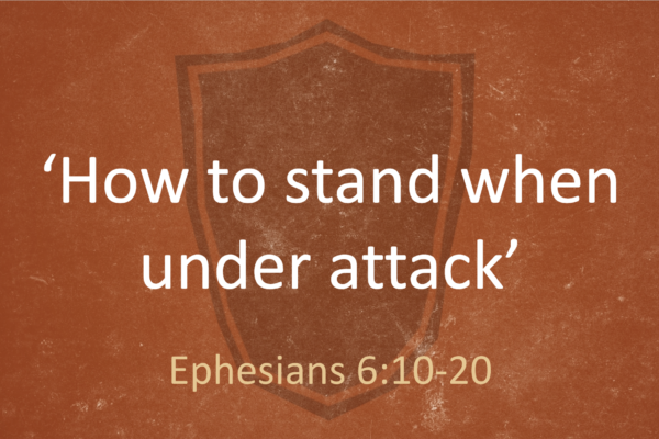 How to stand when under attack